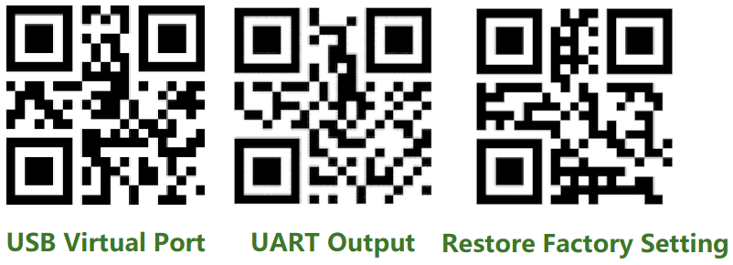 QR codes for device configuration